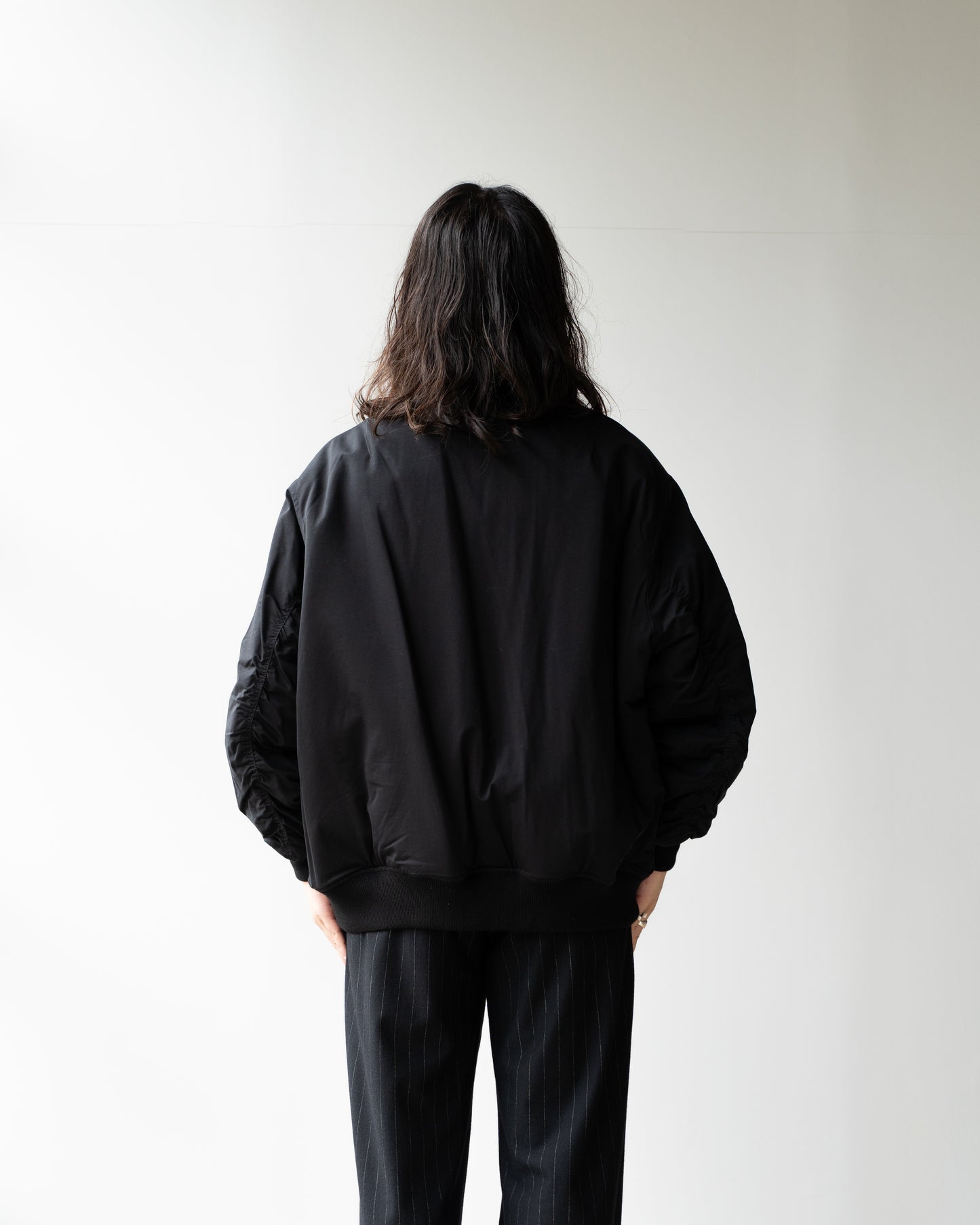 46G TYPEWRITER PADDED BOMBER BLOUSON - BLACK