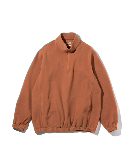 BRUSHED WOOL PULLOVER - ORANGE