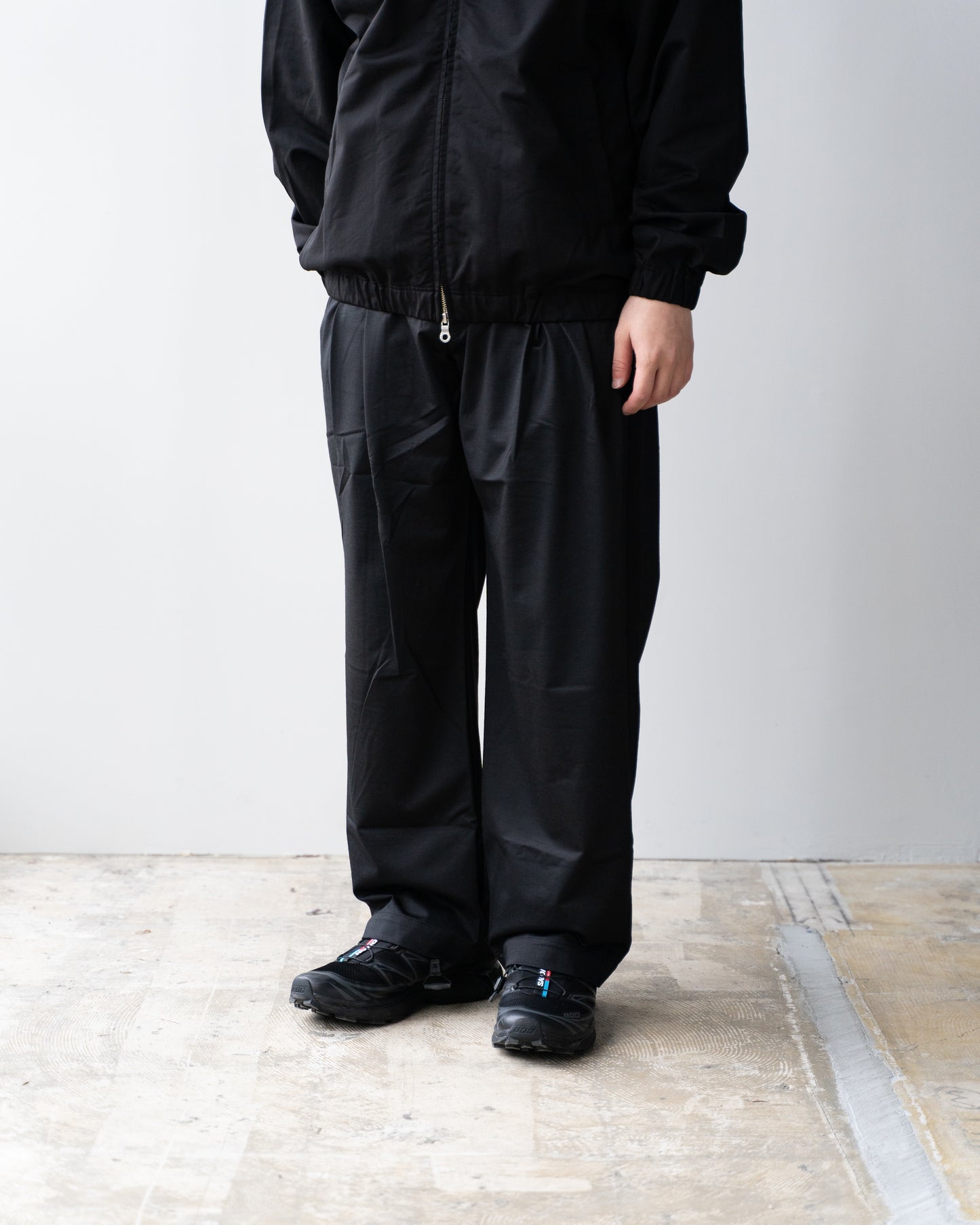 36G WOOL TROUSERS - BLACK