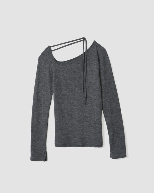 WOOL NECK CHOKER P/O - GRAY