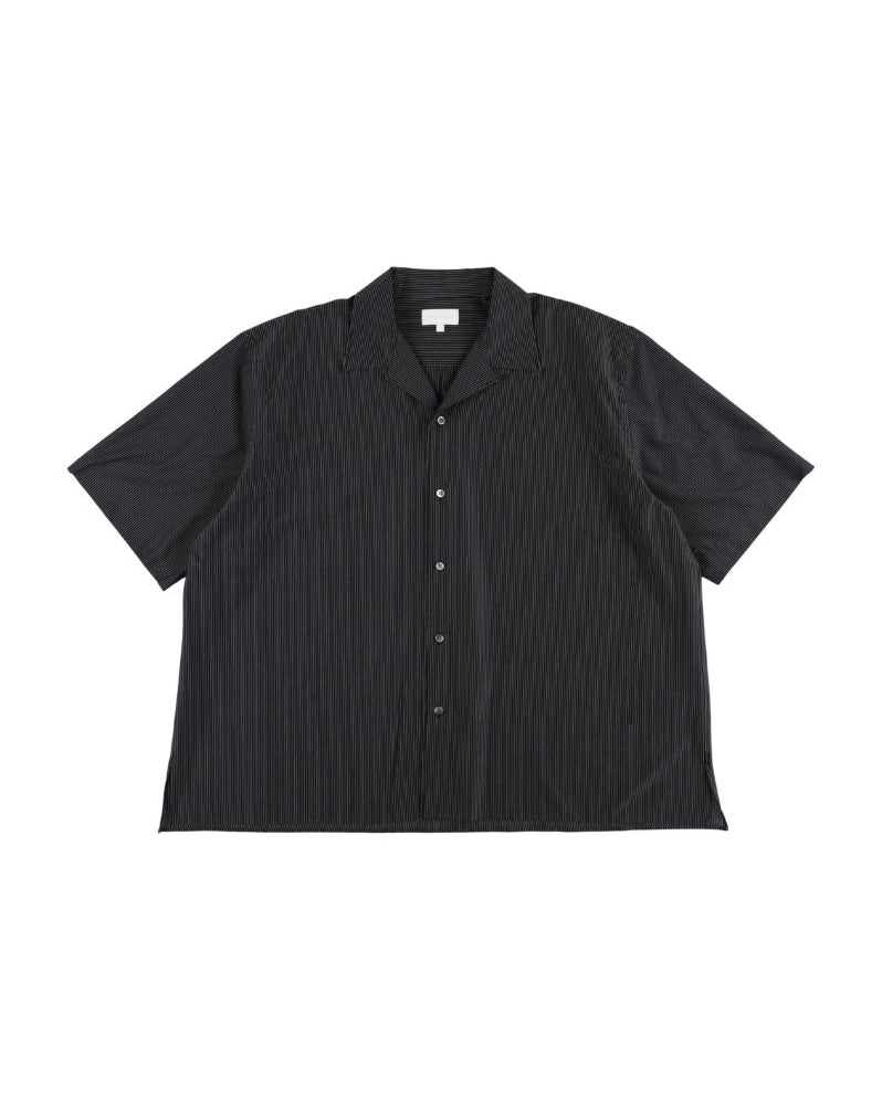 46G STRIPE ETHER SHIRT - BLACK