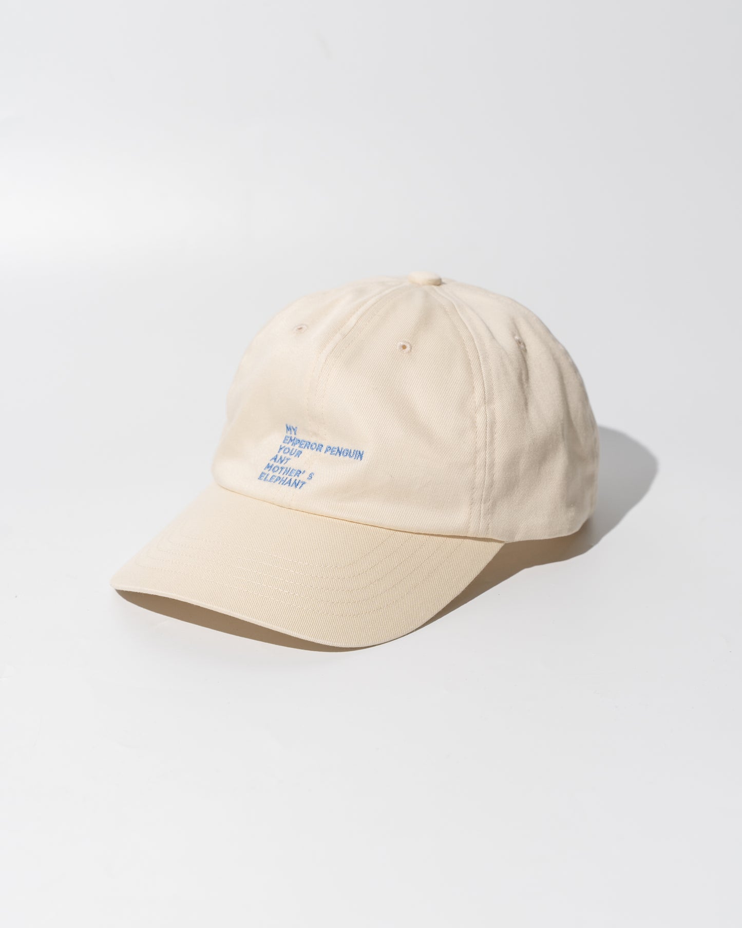 EMBROIDERY COTTON CAP MADE BY NINE TAILOR - WHITE