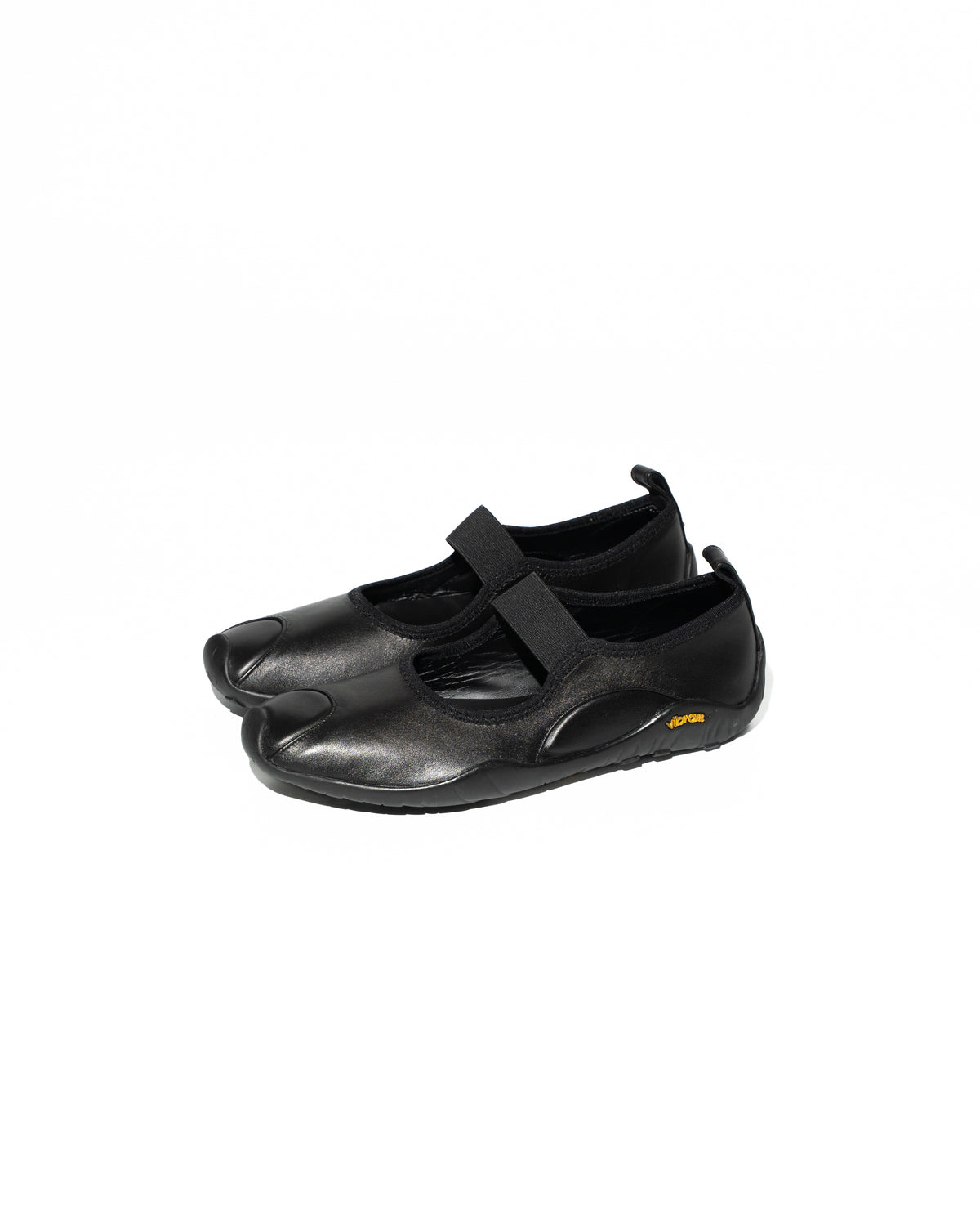 LEATHER VIBRAM BALLET SHOES - BLACK