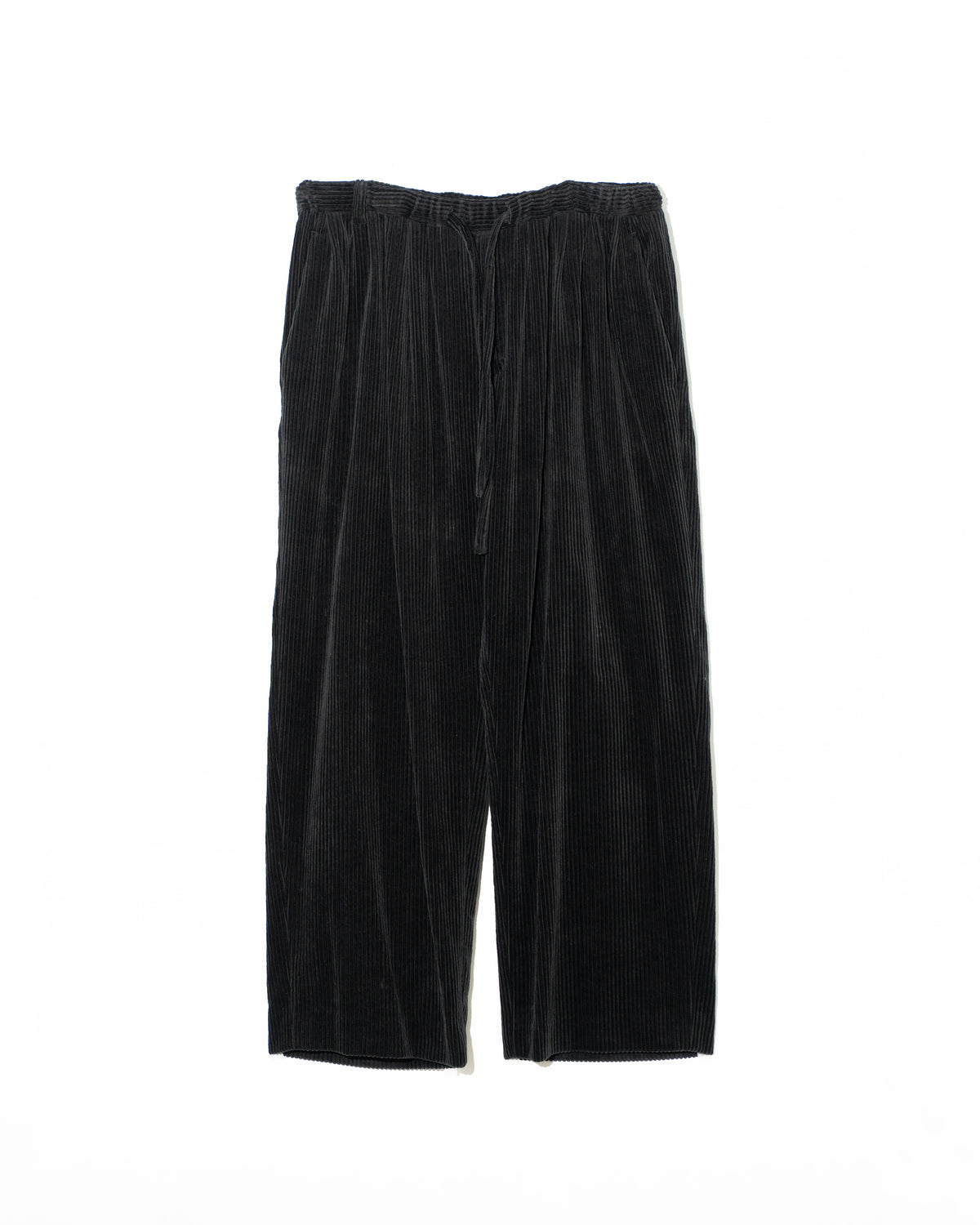 CORDUROY RELAX PANTS - BLACK