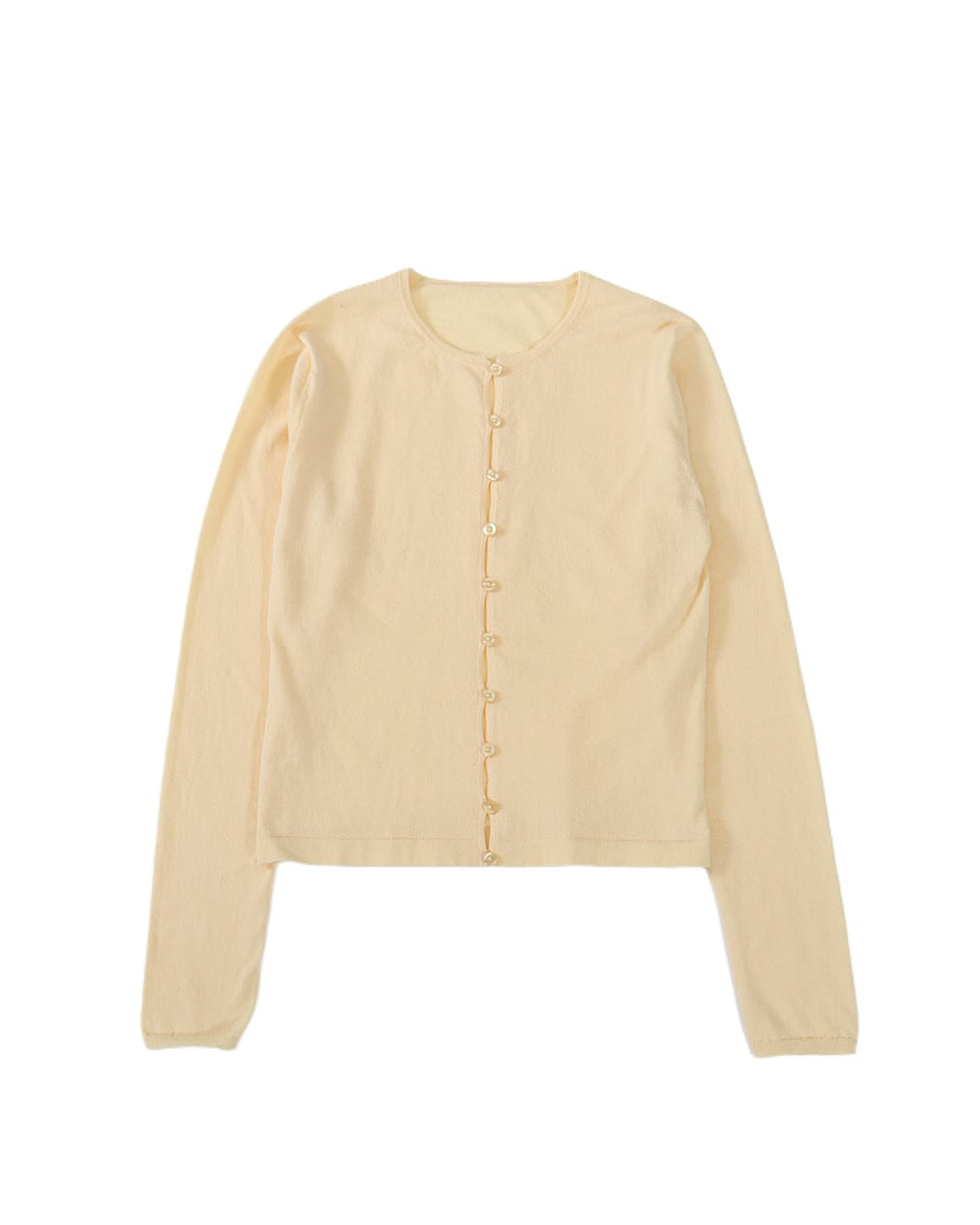 SLOUCHY BUTTON CARDIGAN - YELLOW