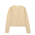 SLOUCHY BUTTON CARDIGAN - YELLOW
