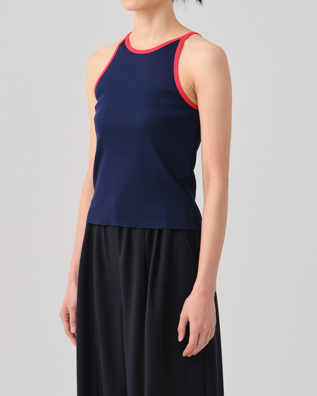 FRESCA ZERO LIGHT RIB TANK TOP - PINK RED