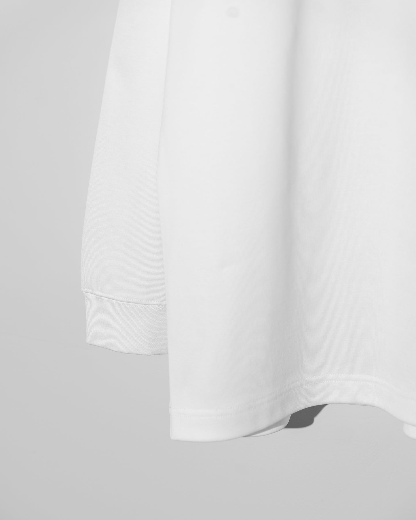 PREMIUM JERSEY LONG SLEEVE SHIRT - WHITE