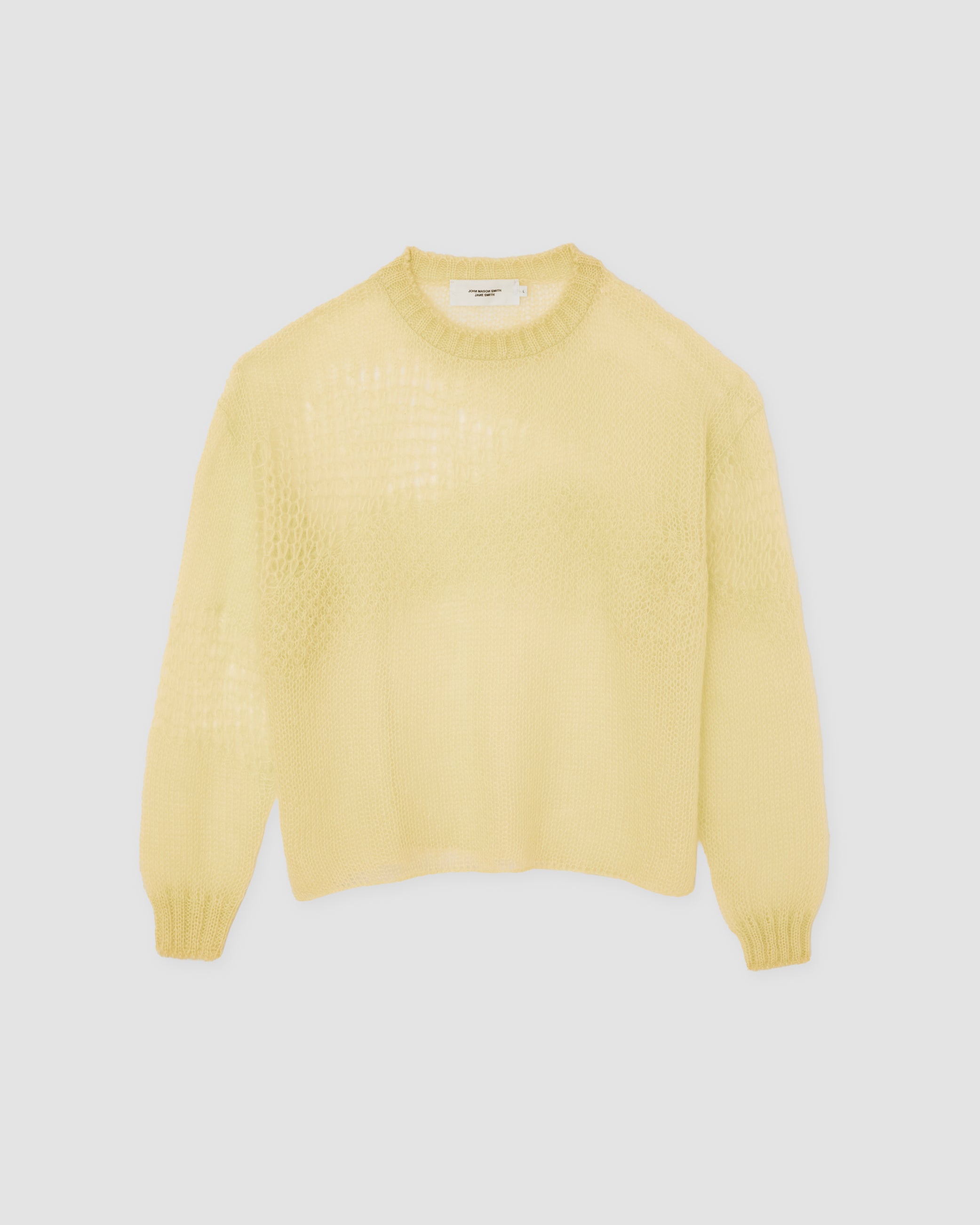 JANE SMITH (ジェーンスミス) MOHAIR CREW NECK SWEATER EGG | HAKU