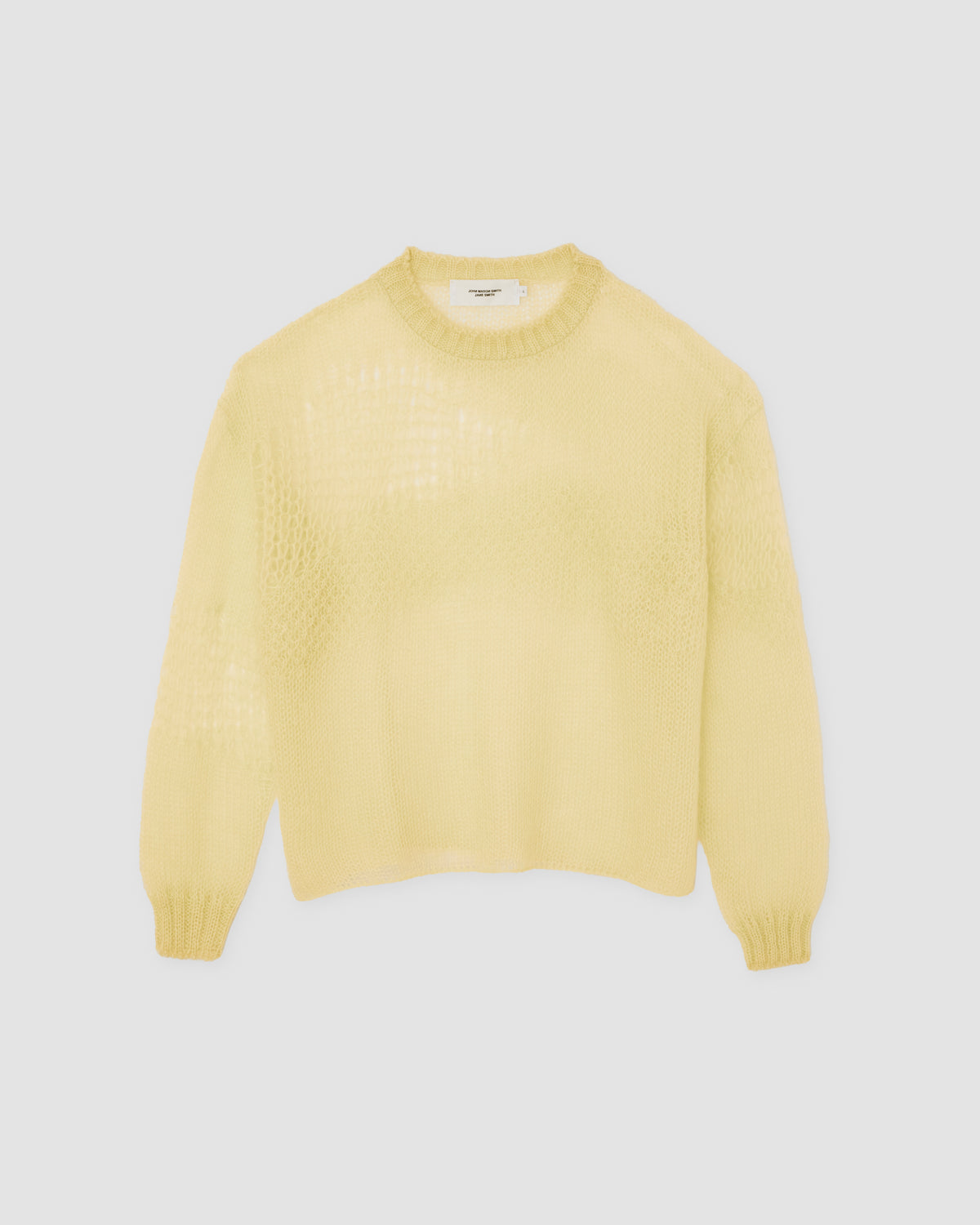 MOHAIR CREW NECK SWEATER - EGG