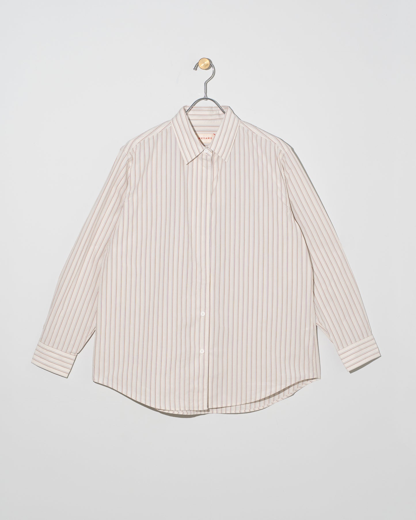 STRIPE BOW-TIE BLOUSE - WHITE