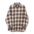 OMBRE PLAID SHIRT - BROWN×WHITE