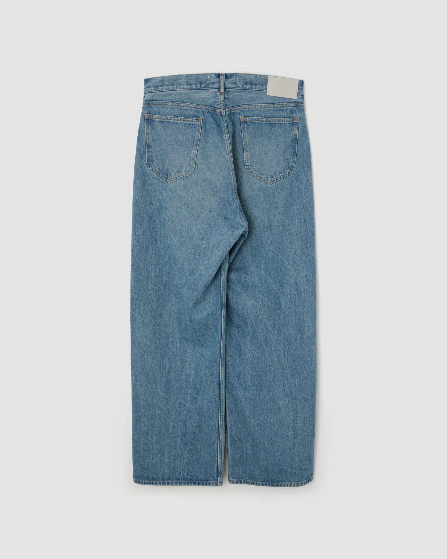 13.5oz DENIM 5 POCKET PANTS - MID FADE WASH