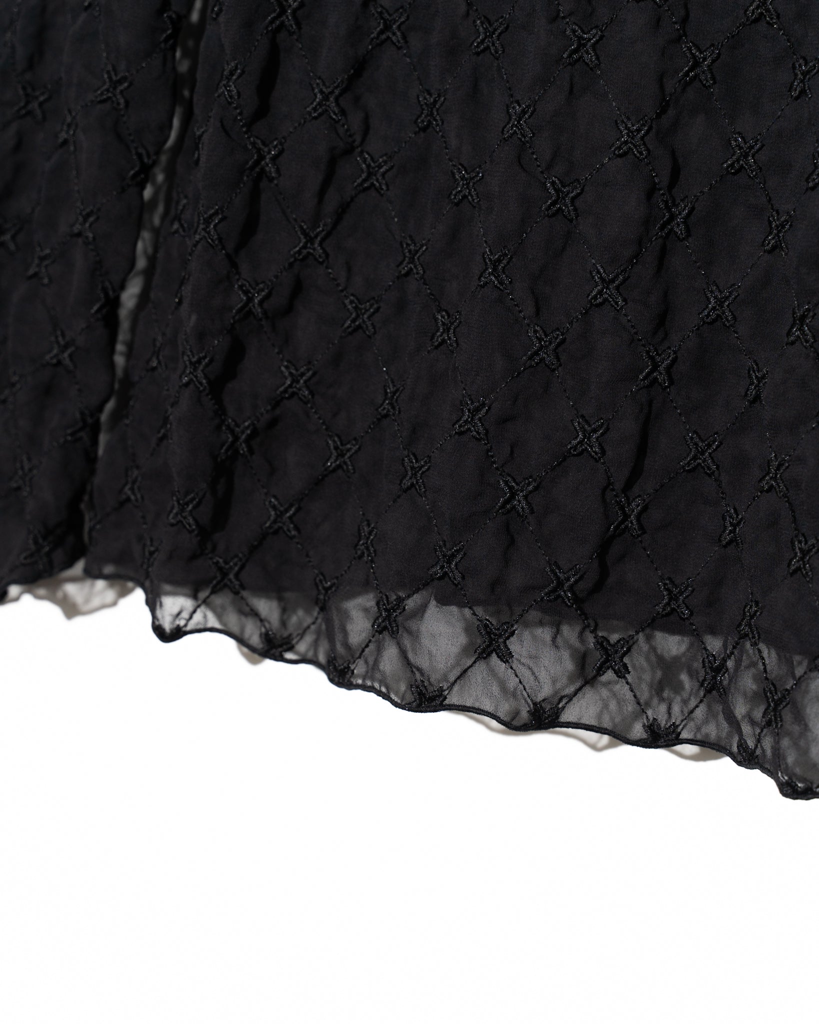MEYAME (メヤメ) LACE SKIPPER BLOUSE BLACK | HAKU公式通販