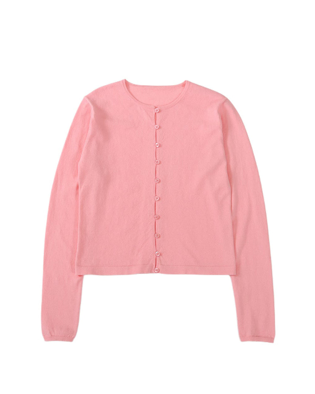 SLOUCHY BUTTON CARDIGAN - PINK