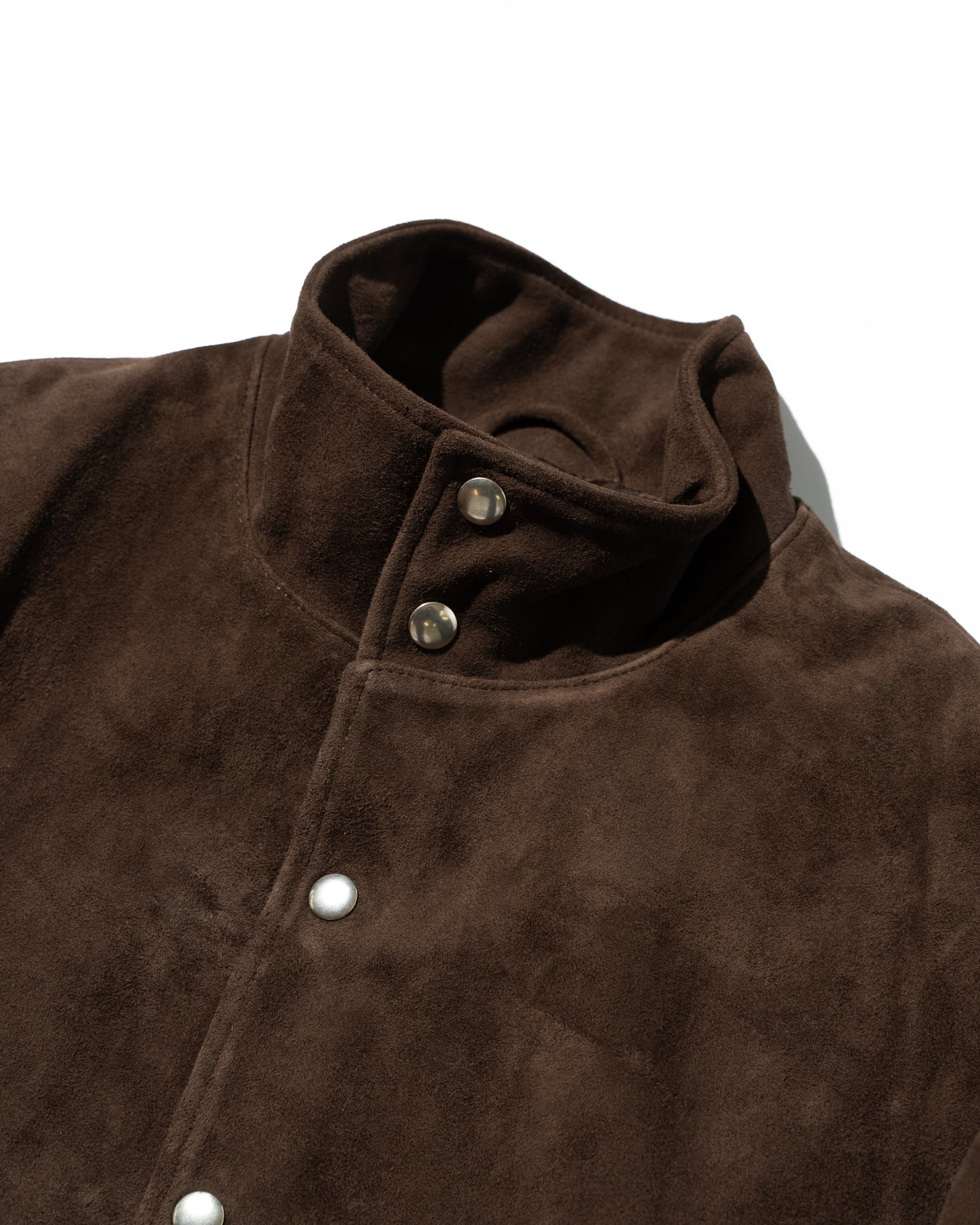 SUEDE BOMBER JACKET - BROWN