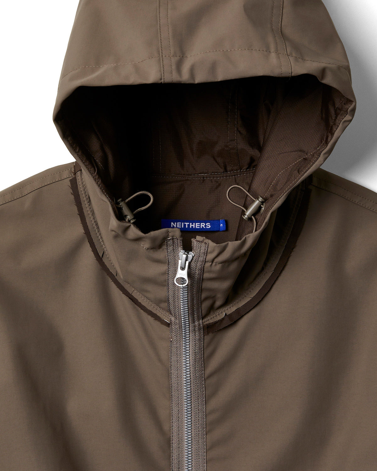 REIMAGINED POSTMAN HOODED JACKET - BROWN