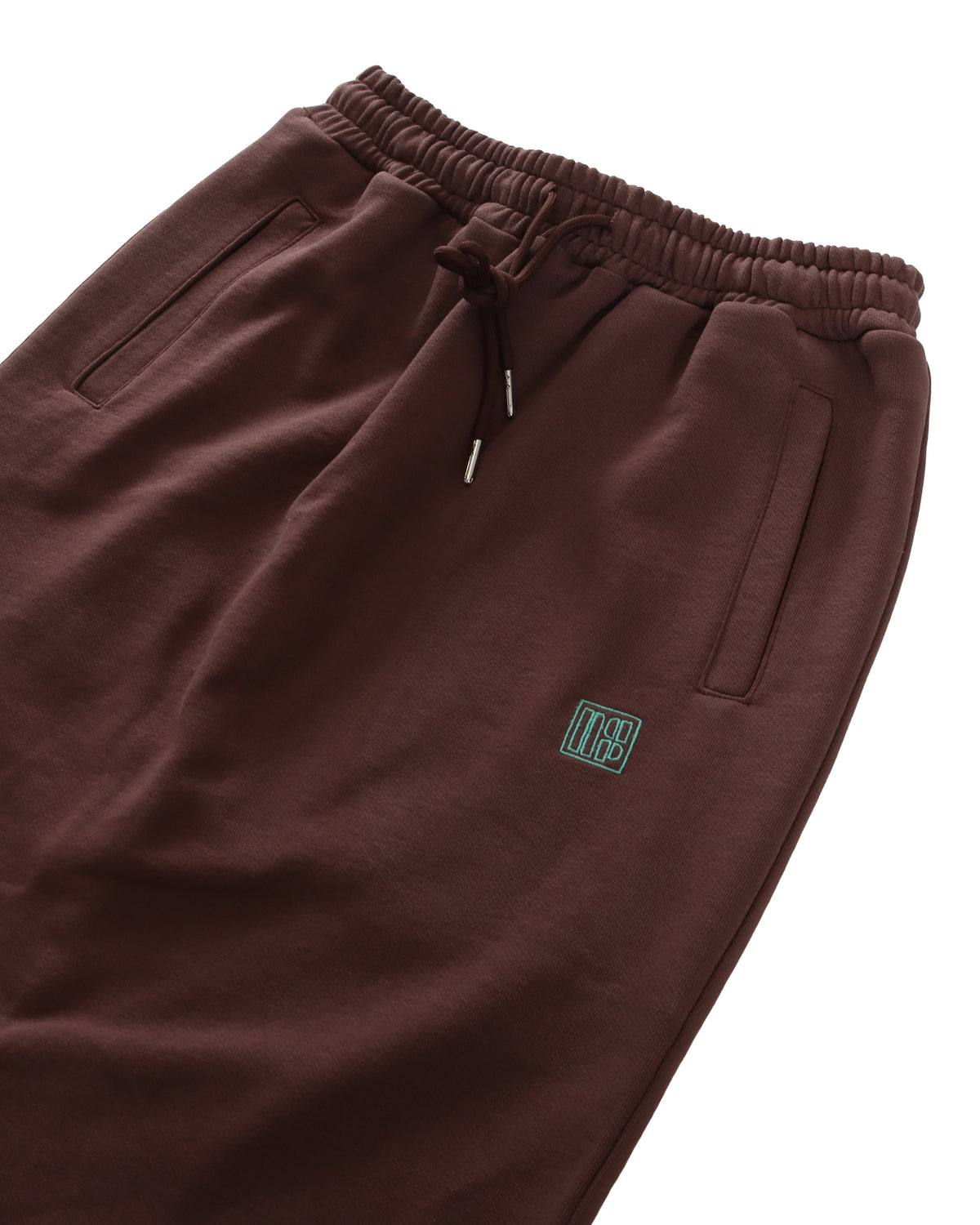 SQUARE LOGO SWEAT SKIRT - BROWN