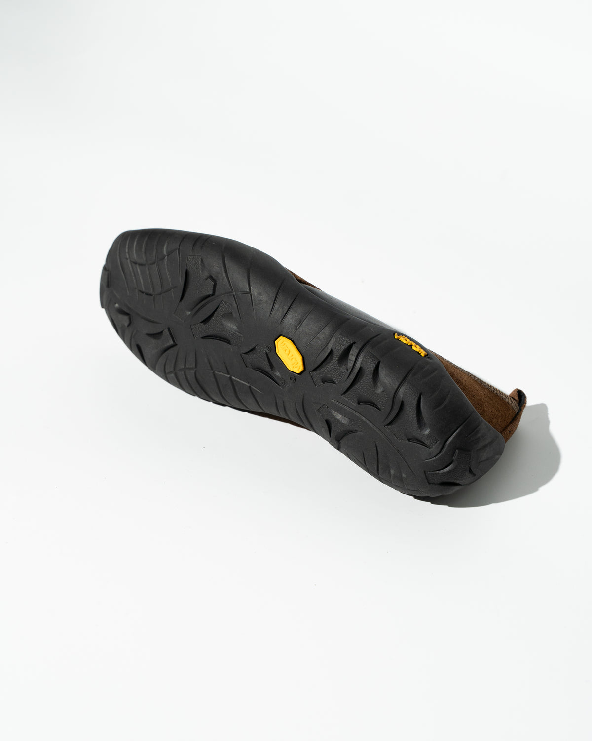 SUEDE LEATHER VIBRAM BALLET SHOES - BROWN