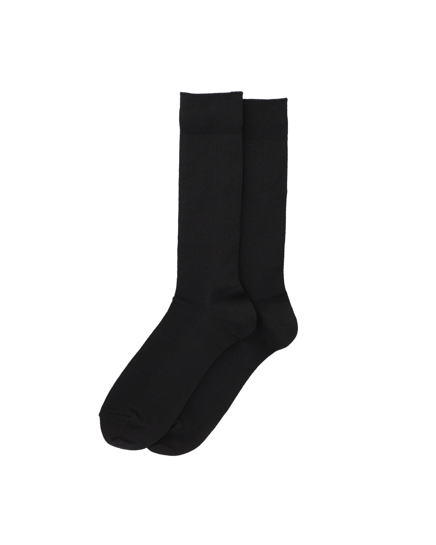 10G WOOL SILKY SOCKS - BLACK