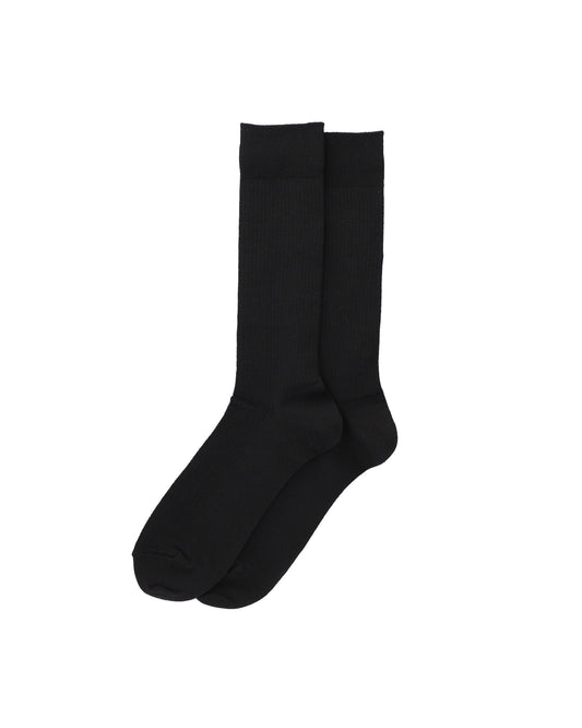 10G WOOL SILKY SOCKS - BLACK