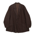 BRUSHED COTTON JACKET - BROWN