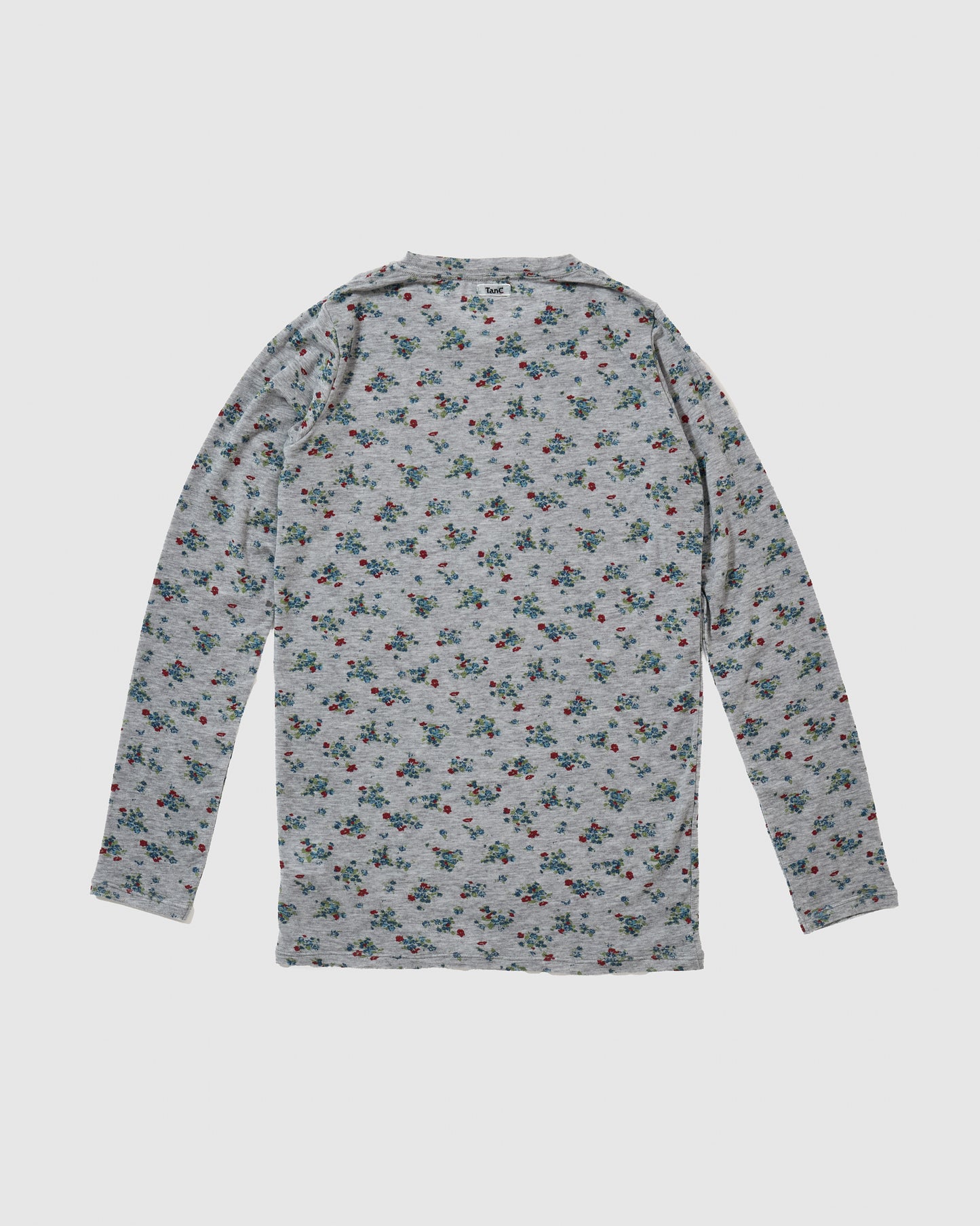 FEEL GOOD LONGSLEEVE (FLOWER) - GREY
