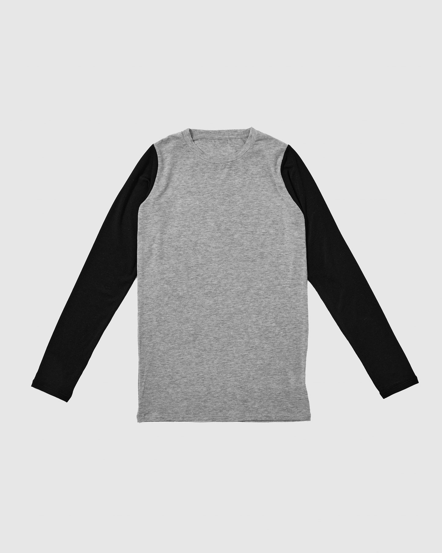 FEEL GOOD LONGSLEEVE - GREY×BLACK