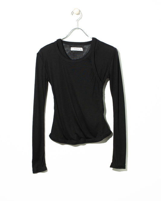 NUANCE ARRANGE TOP - BLACK