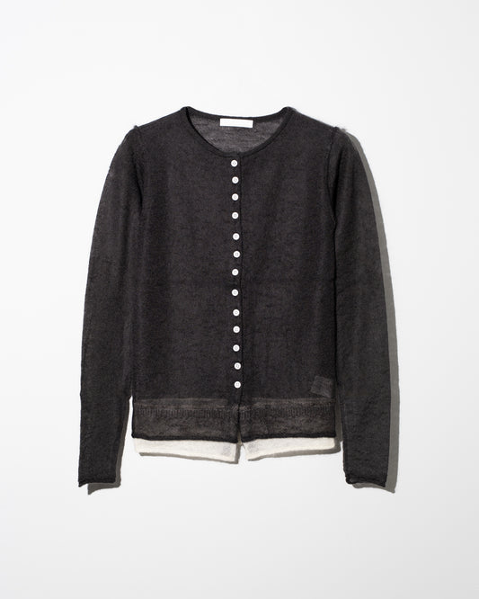 COTTON LINEN LINKS CHECK PULLOVER - KHAKI
