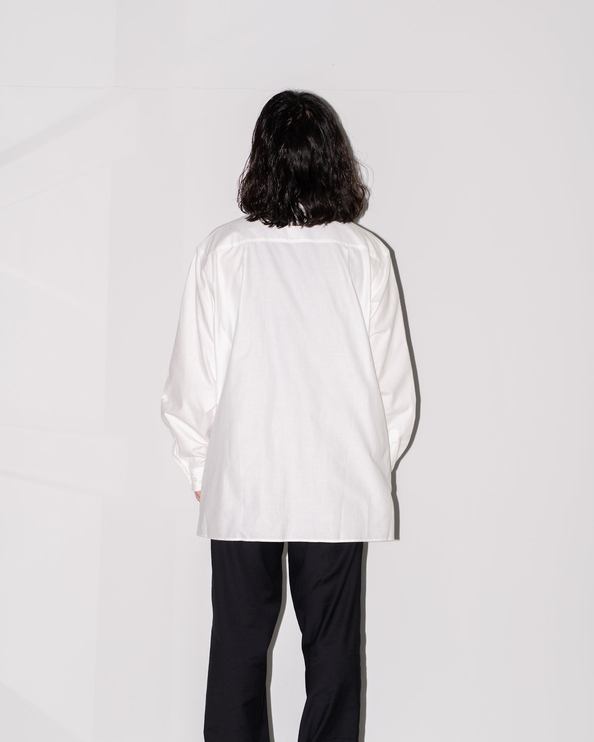 BRUSHED COTTON SHIRT - WHITE