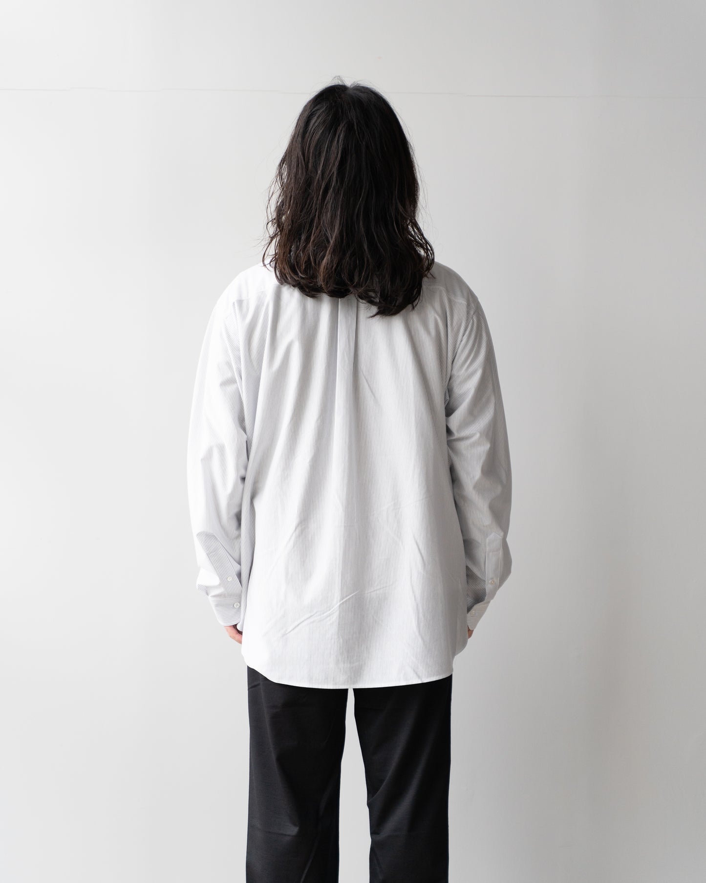 46G STRIPE ATMOSPHERE SHIRT - WHITE BLUE