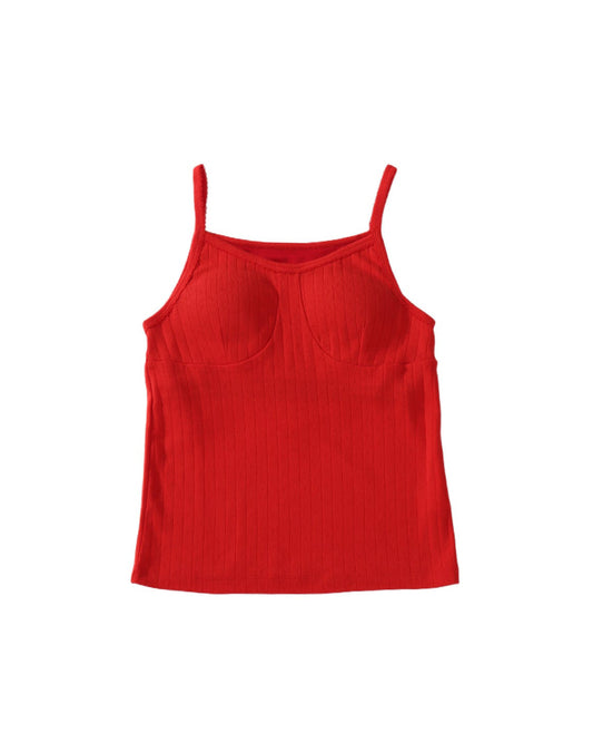 PICO STRAP CUP CAMI - RED