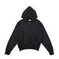 36G Fine Sweat Zip Hoodie - Black Dye