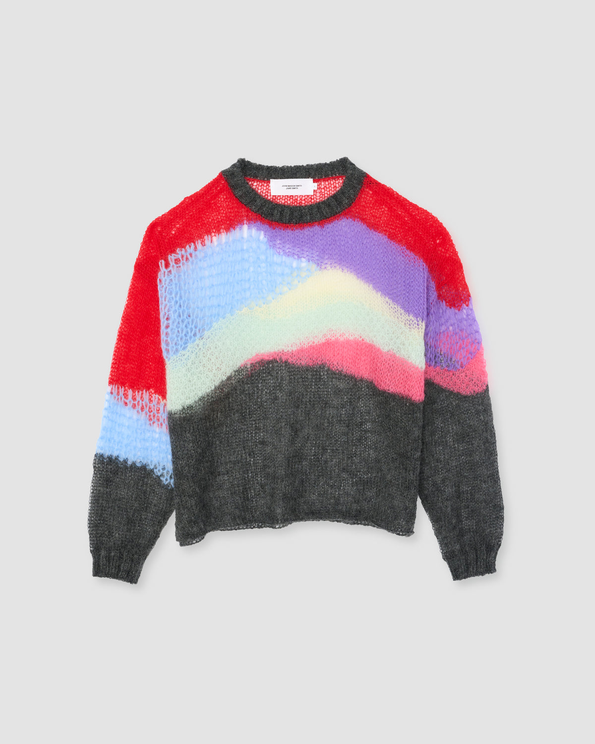 MOHAIR CREW NECK SWEATER - MULTI COLOR