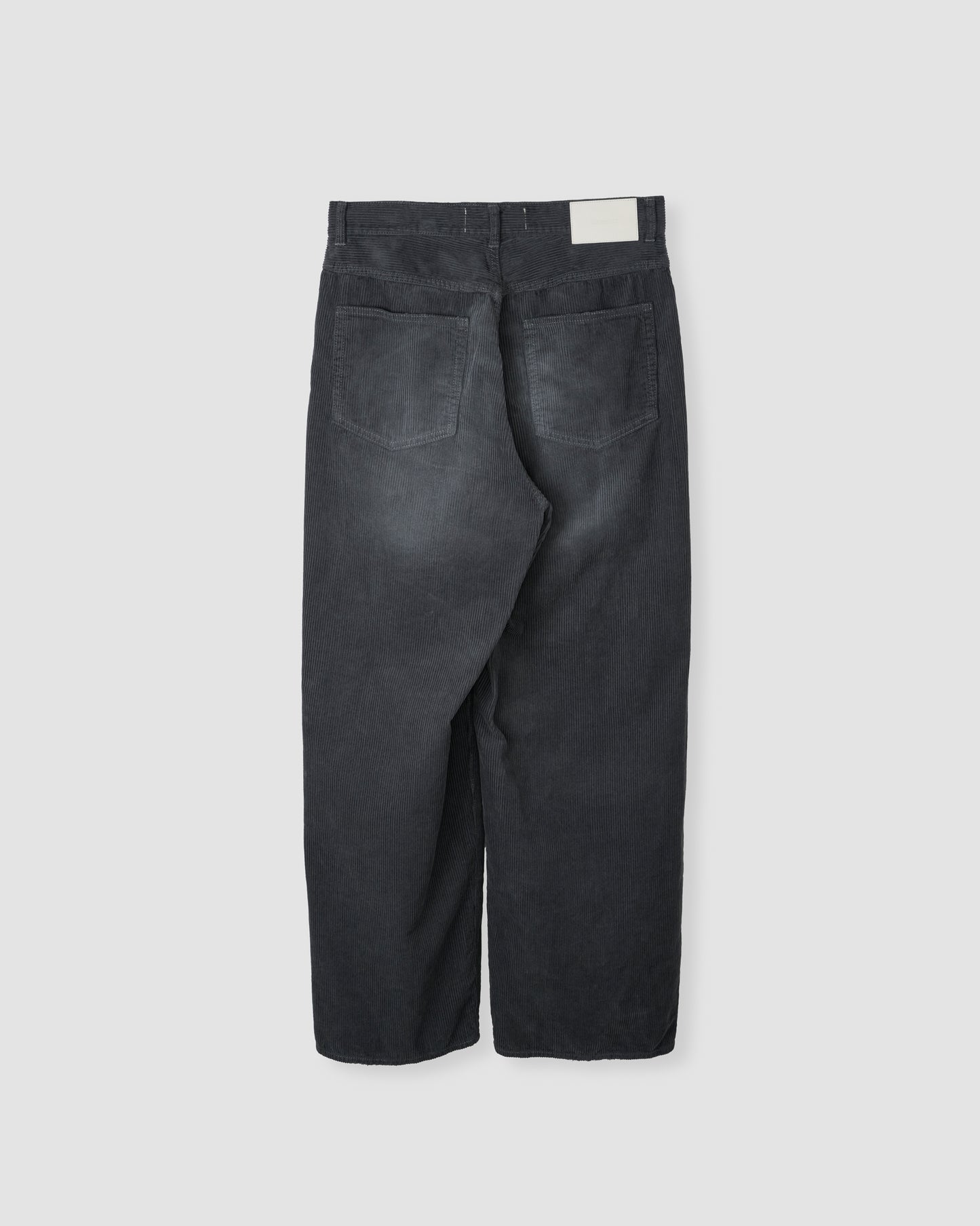 8W COTTON CORDUROY TUCK 5 POCKT PANTS - GRAY