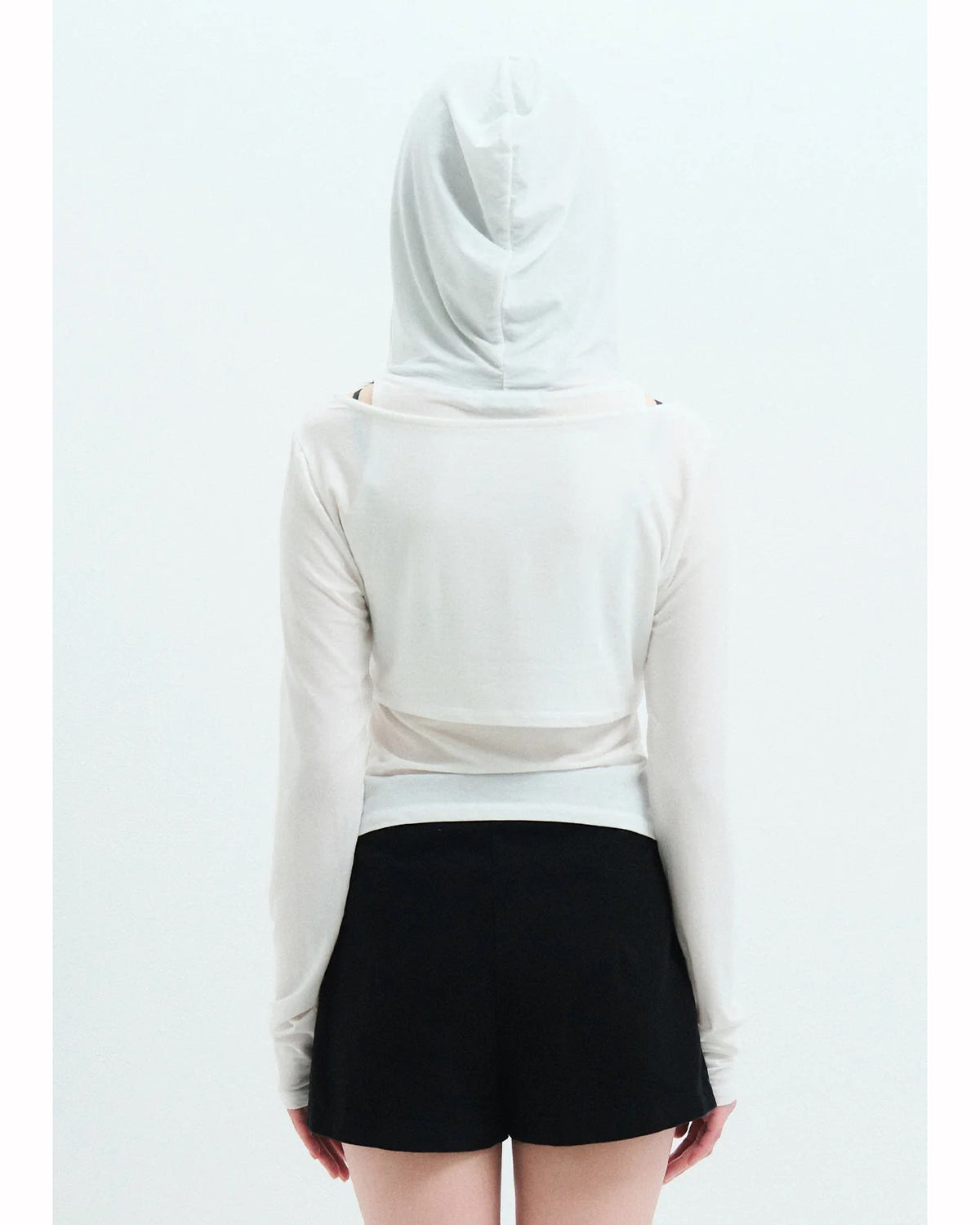 HOODIE SET TOP - WHITE