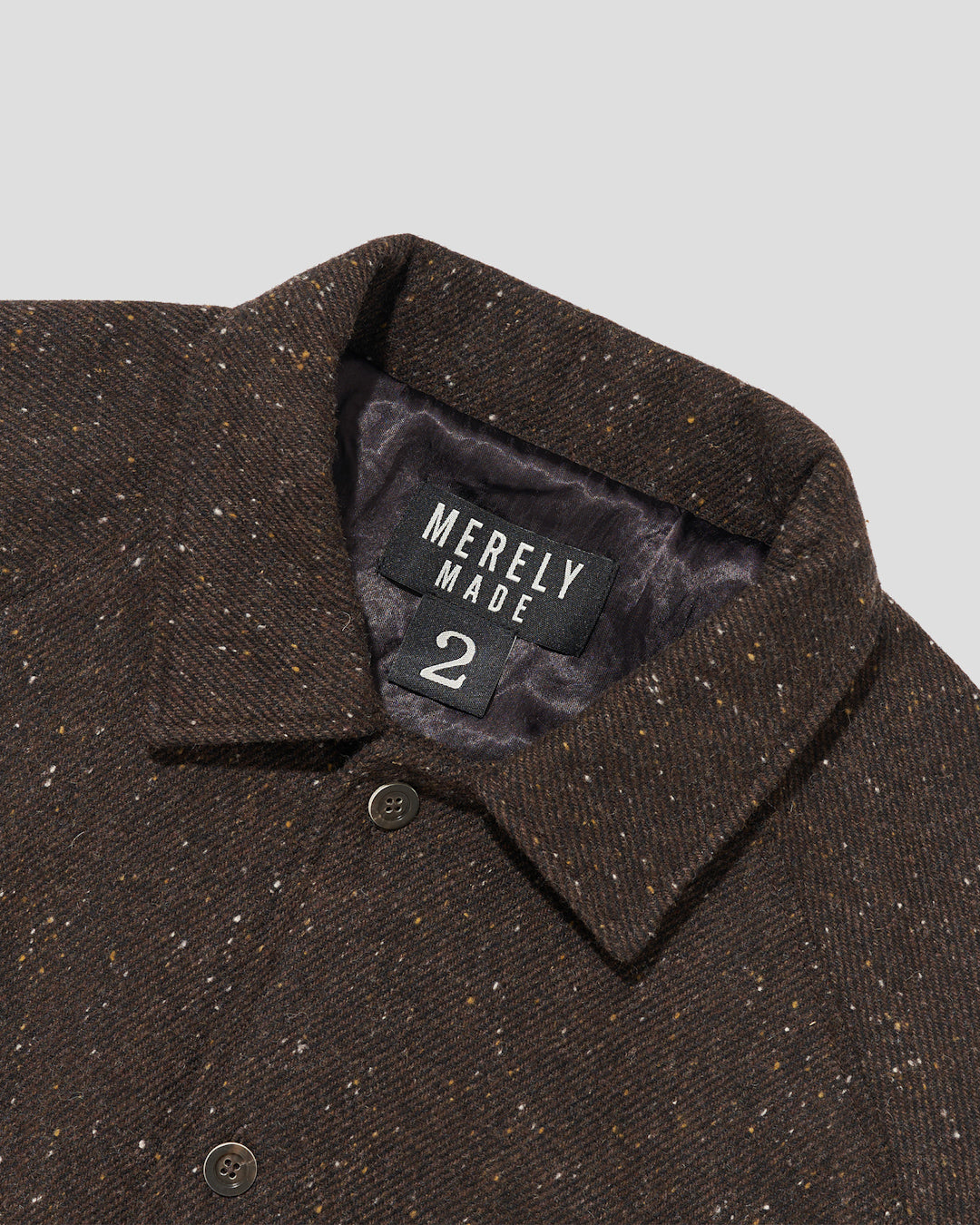 COLOR NAP TWEED COACH JACKET - NAP BROWN