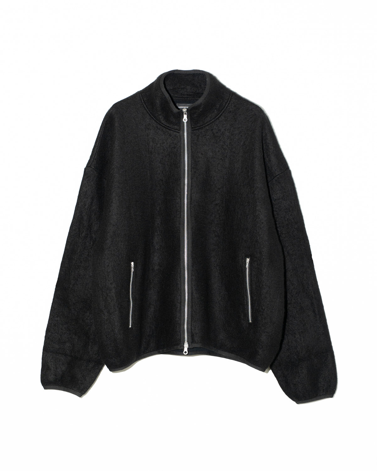 5G×22G CASHMERE FUR BLOUSON - BLACK