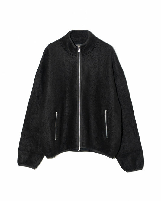 5G×22G CASHMERE FUR BLOUSON - BLACK