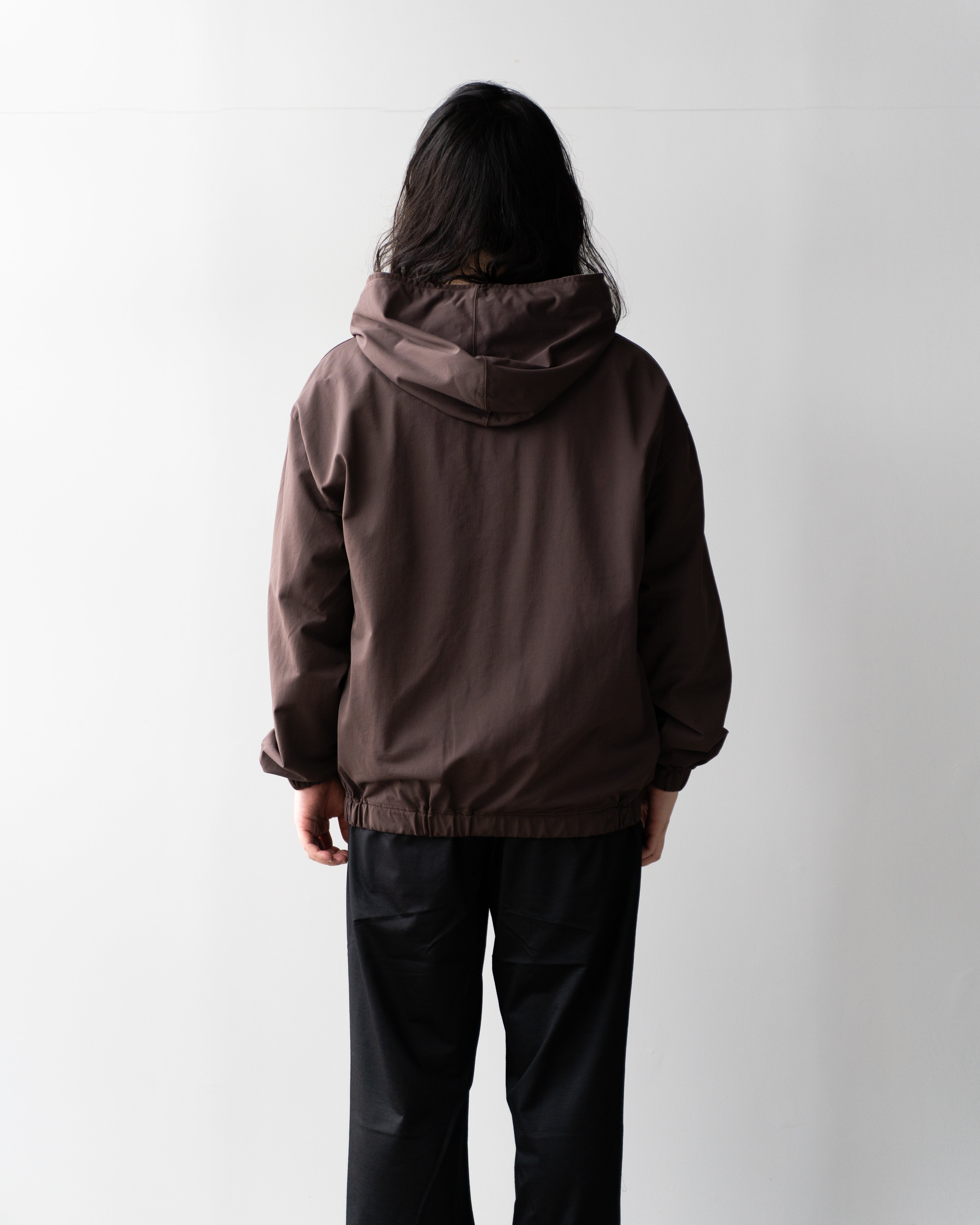 KANEMASA PHIL. 36G NYLON HOODIE BROWN DYE | HAKU公式通販