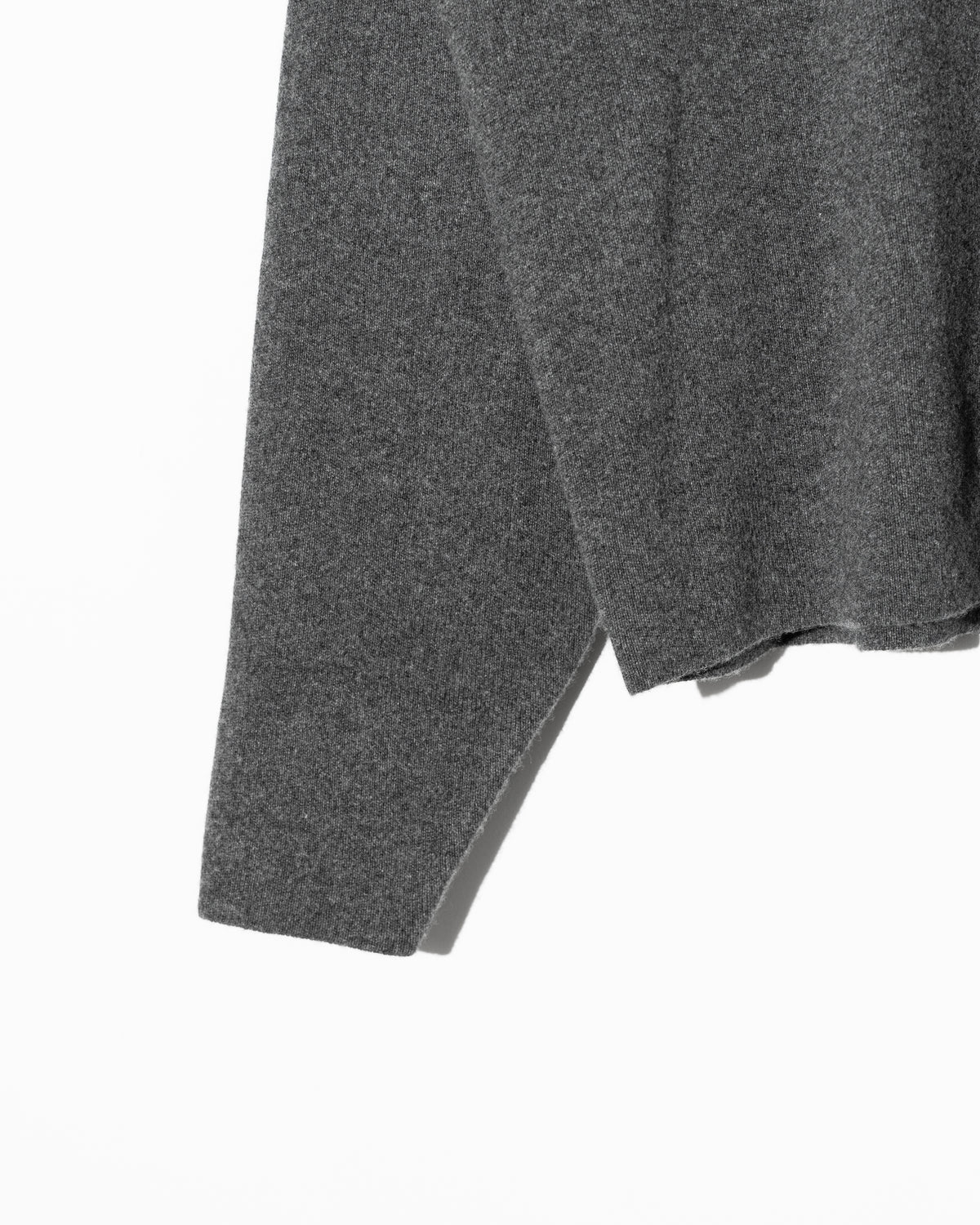 WOOL CASHMERE V NECK PO - T.GRAY