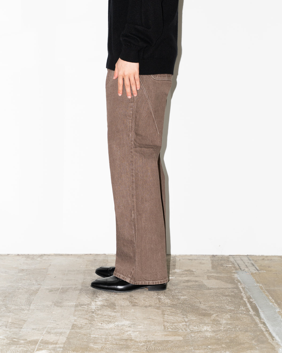 FIVE POCKET DENIM - BROWN