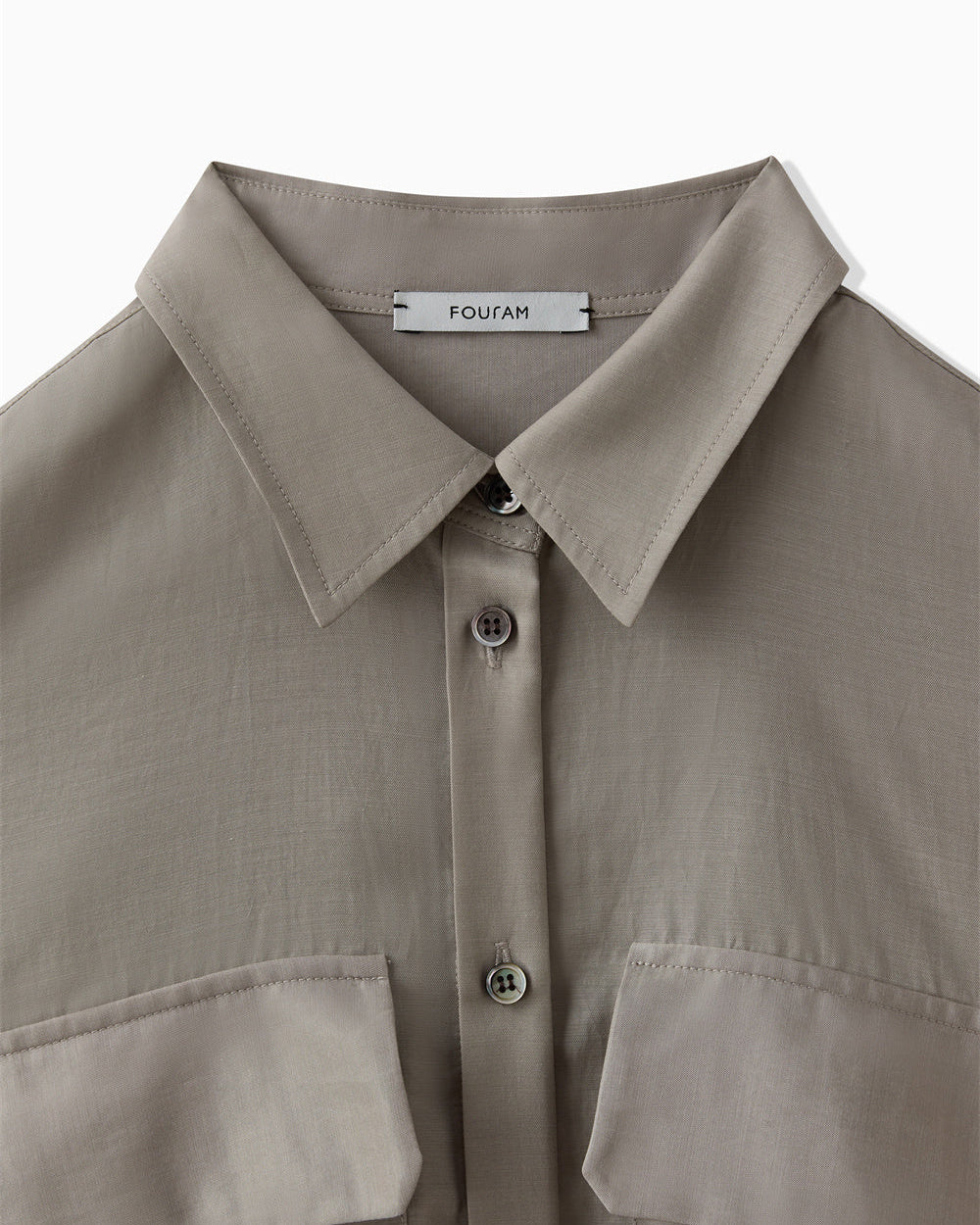 CUPRO COTTON SHIRT - BEIGE