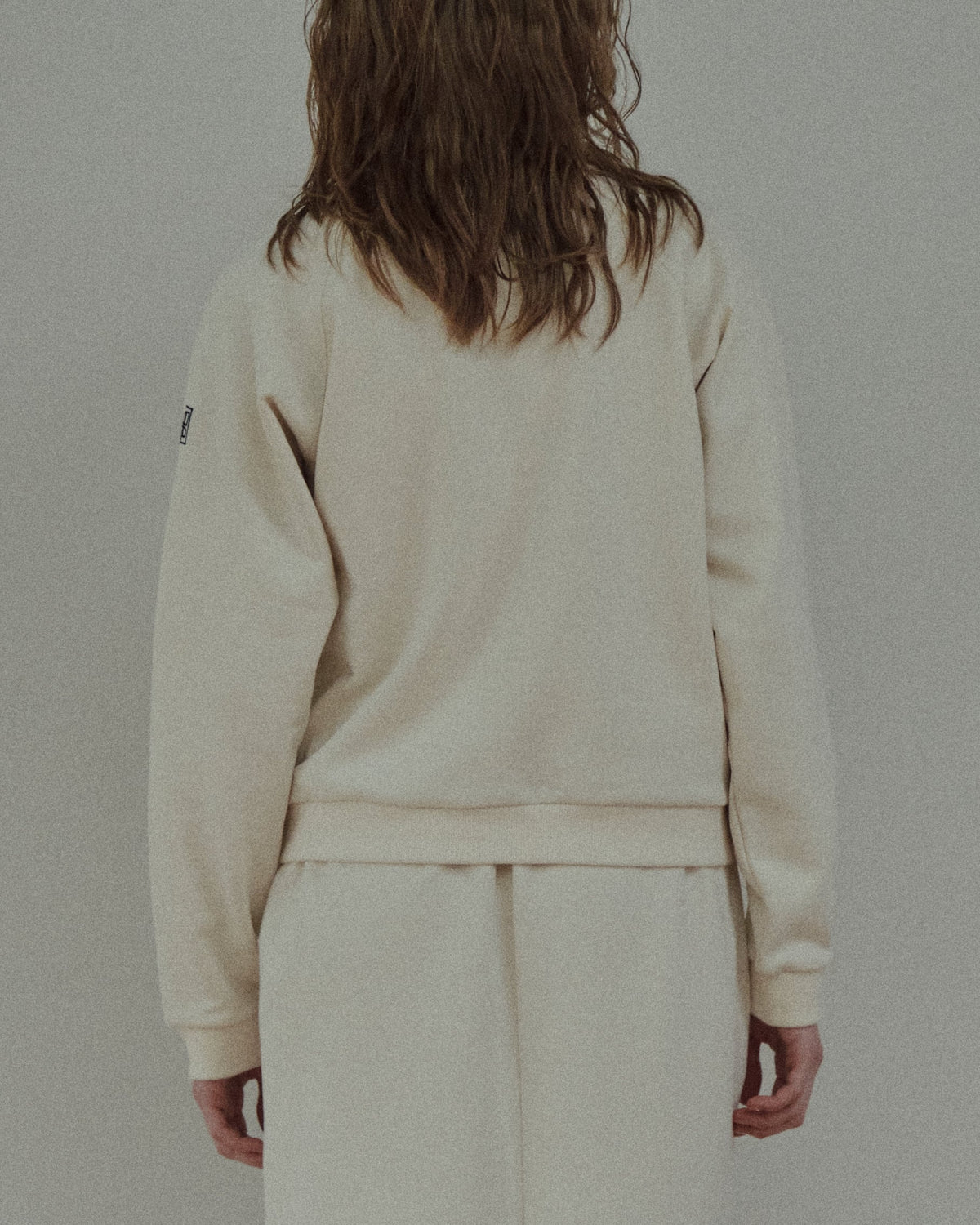 SQUARE LOGO RAGLAN PO - ECRU