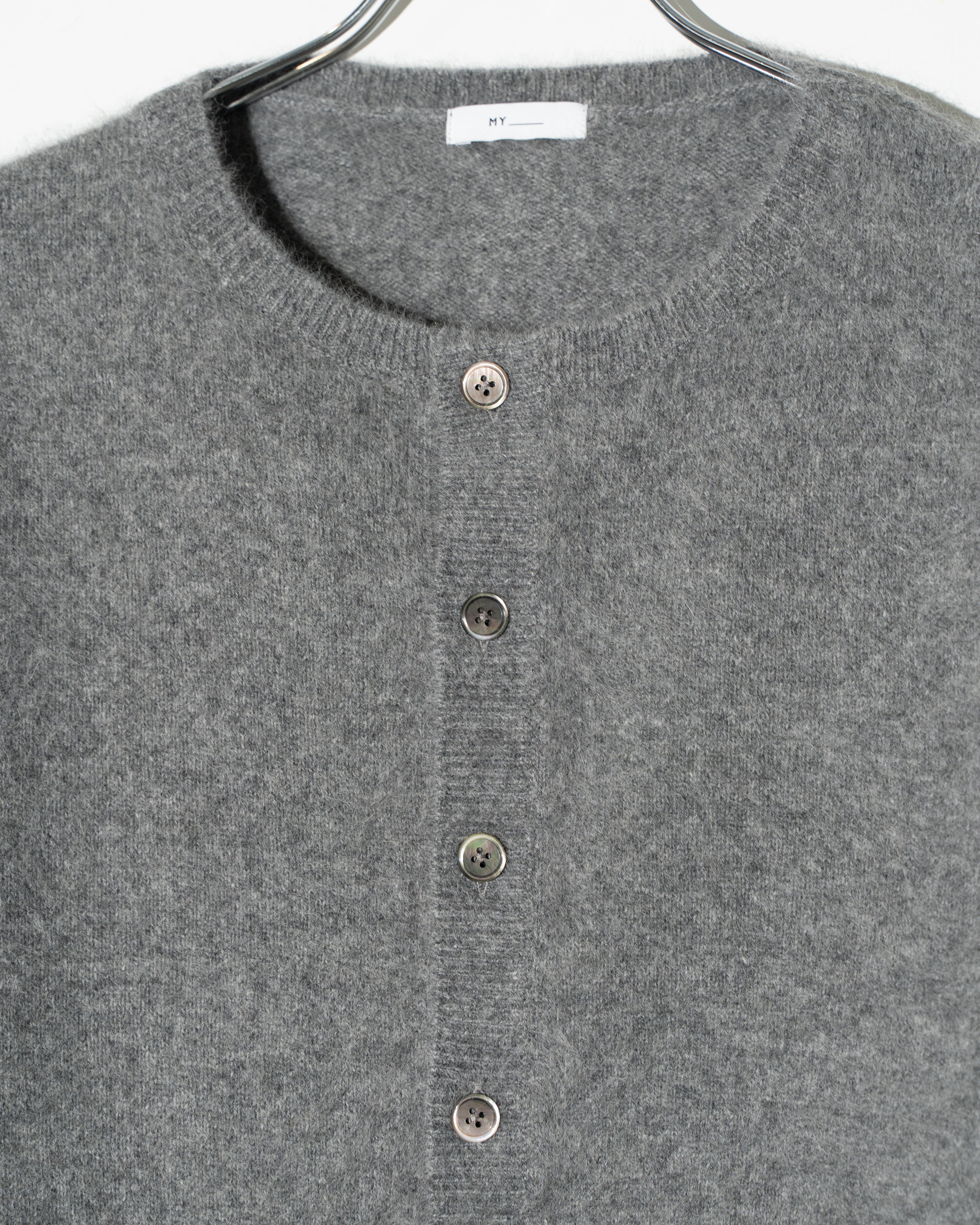 MY___ (マイ) FOX WOOL KNIT CARDIGAN GRAY | HAKU ハク 公式通販