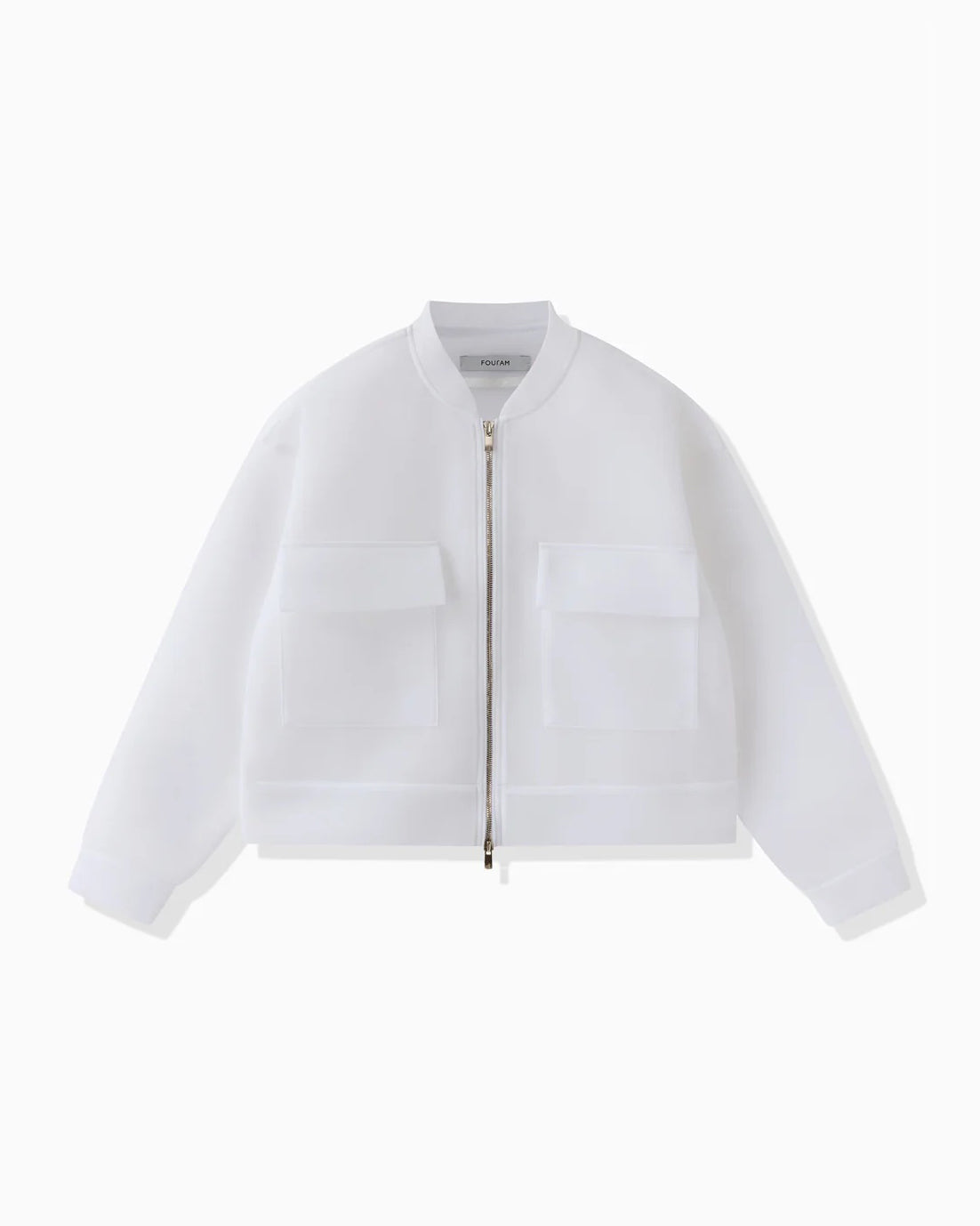 DOUBLE-KNIT JACKET - WHITE