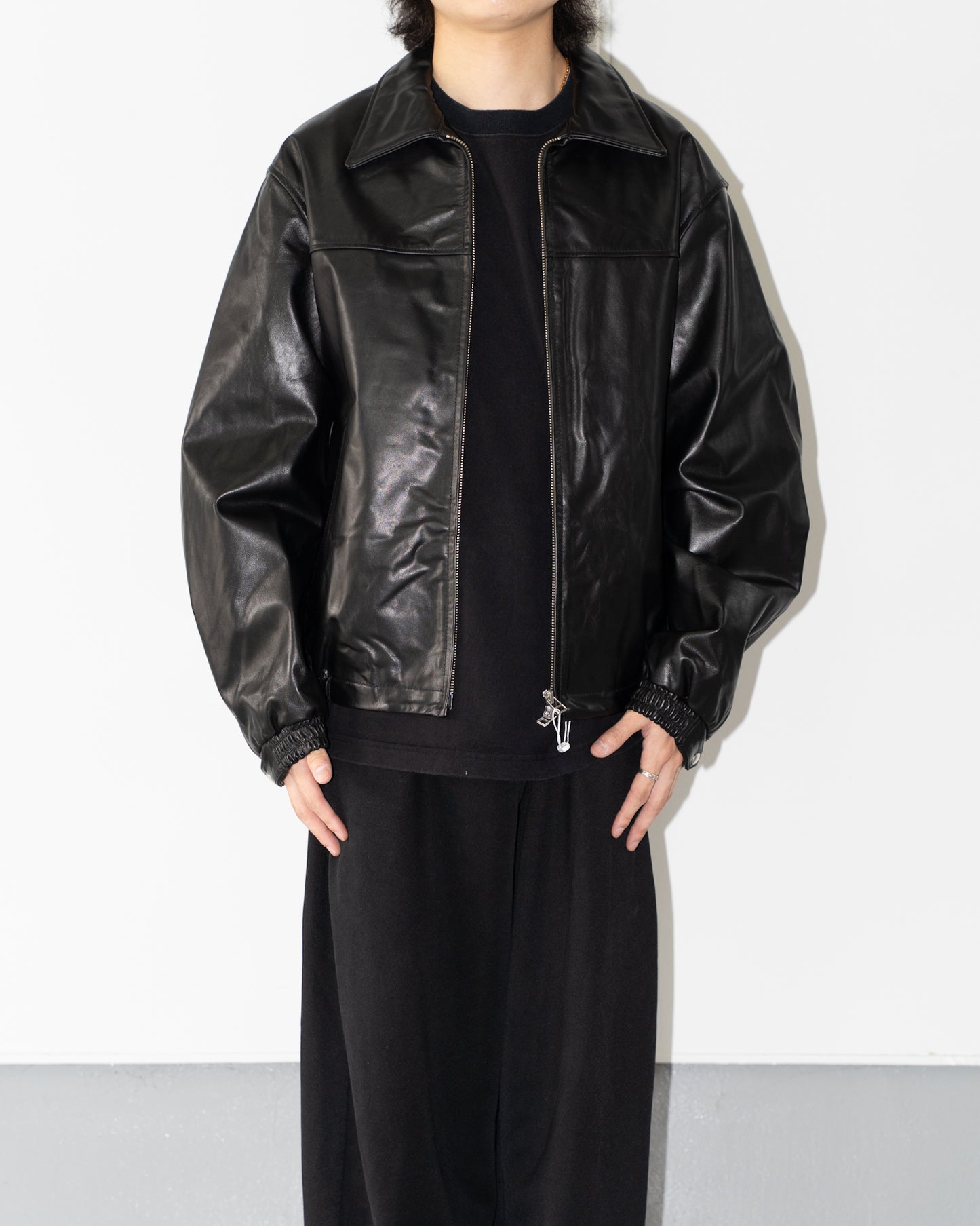LEATHER JACKET - BLACK