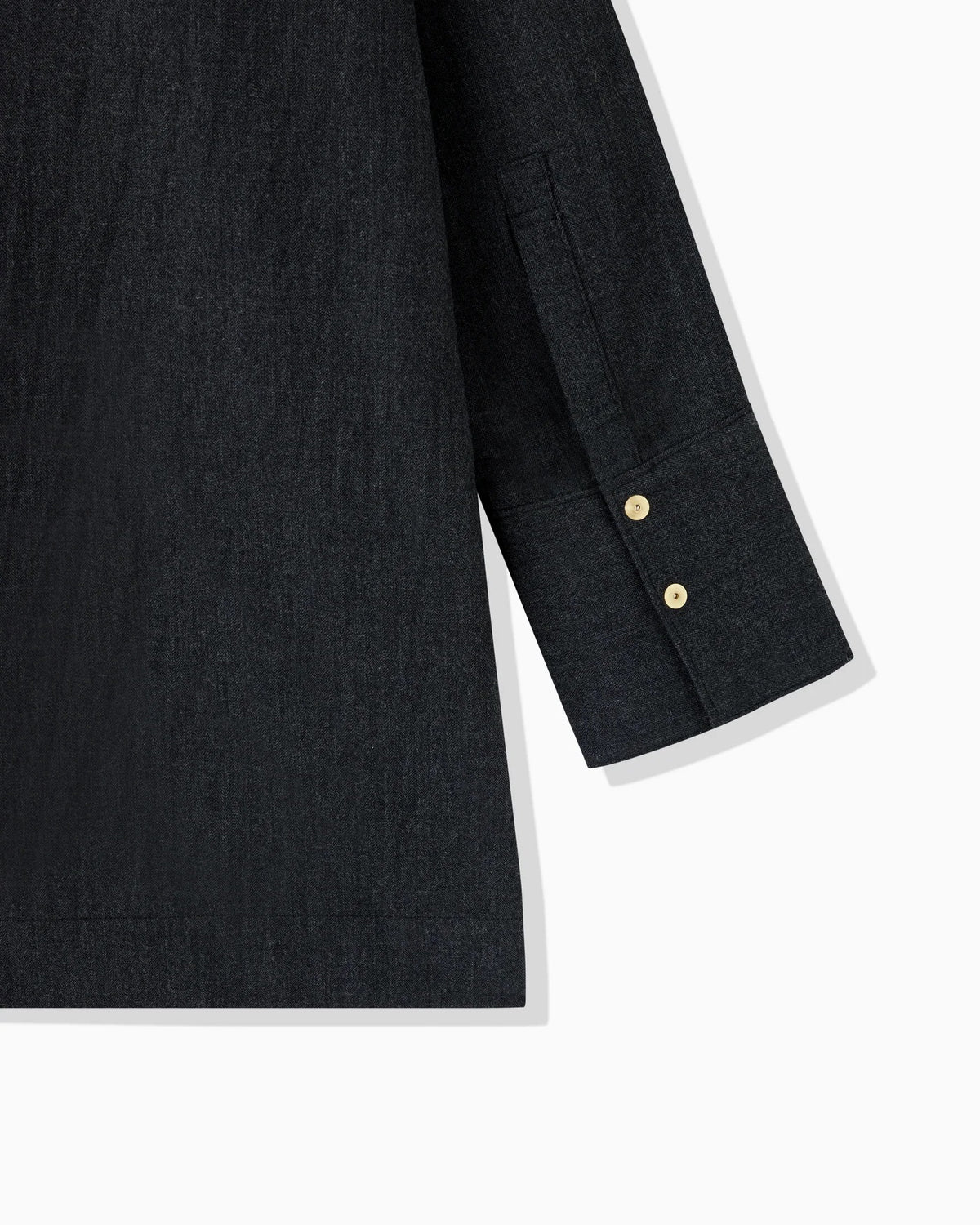 HERRINGBONE VAREUSE SHIRT - DARK GRAY