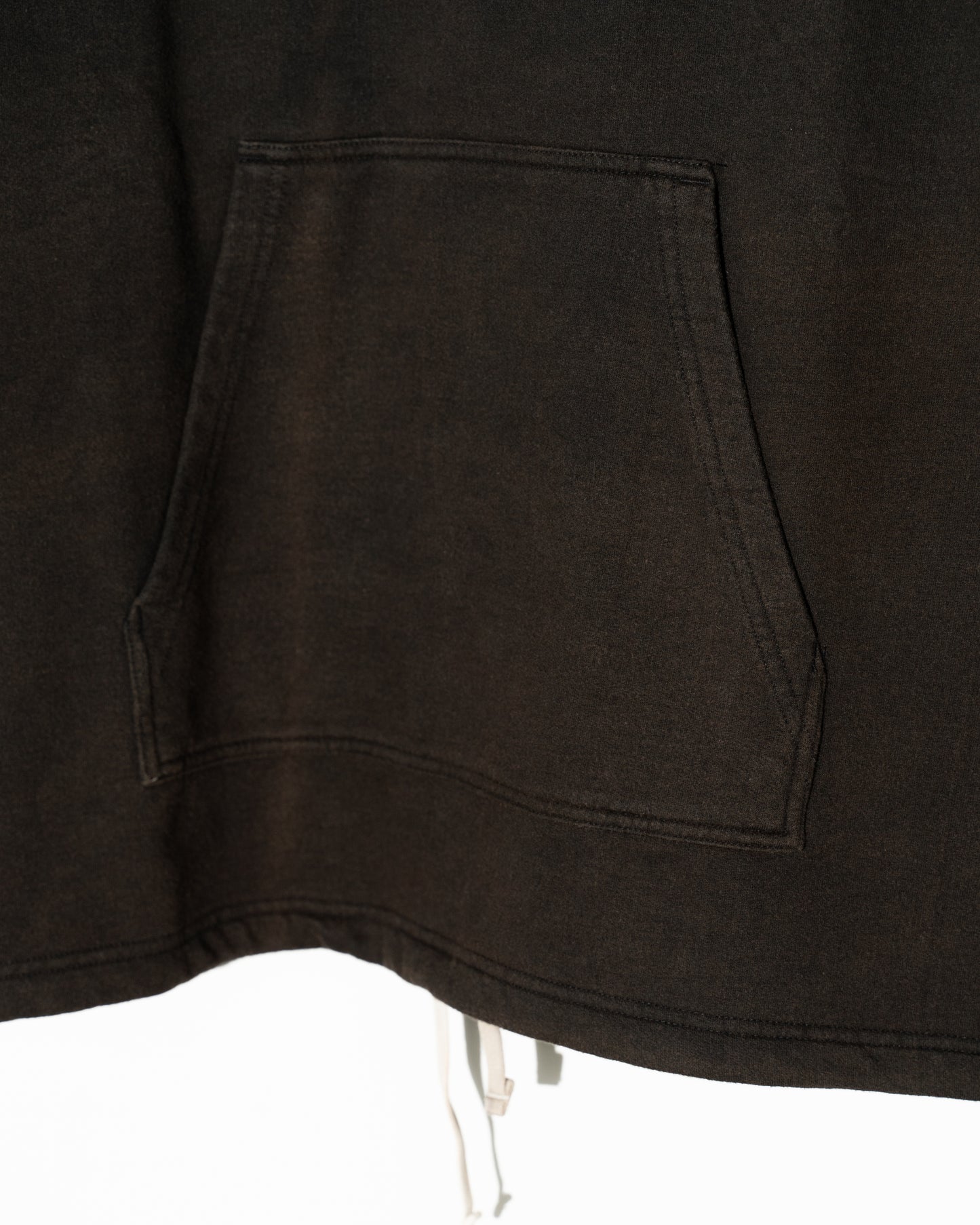 REIMAGINED NEWBOY FLEECE-LINED SWEATSHIRT - BLEACHED BLACK